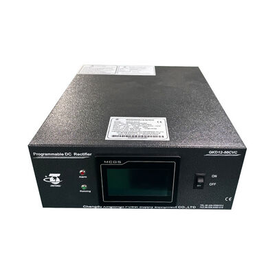 12V 50A Programmierbarer Niedrigwellen-Gleichstrom-Rektifikator für Elektroplattierung mit Einfaseneingang 220V