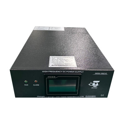 6V 100A IGBT Elektroplattierungsgerechter mit PLC HMI Steuerung Niedrige Welle ≤ 3% 220V 3-Phasen-Eingang